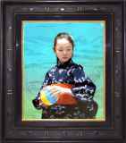 【値下げ】人物画　油絵　清水悦男　少女　F6号　額付き　手描き　肉筆 Yahoo!オークション -「清水悦男」(人物画) (油彩)の落札相場