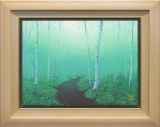 照沼光治「絹瀑」アクリル 5号 :: 絵画買取・販売 - シバヤマ