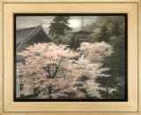 桜と五重塔 鈴木竹柏 桜　風景 リトグラフ　168/175 大和春暁　日本画 春✴︎桜と五重塔 鈴木竹柏 桜 風景 リトグラフ 168/175 大和