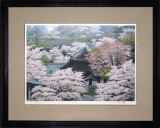 桜と五重塔 鈴木竹柏 桜　風景 リトグラフ　168/175 大和春暁　日本画 春✴︎桜と五重塔 鈴木竹柏 桜 風景 リトグラフ 168/175 大和