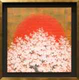 中島千波「春朧枝垂櫻」木版画 中島千波「春朧枝垂櫻」木版画 :: 絵画買取・販売 - シバヤマ