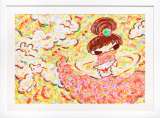［F8号］ロッカクアヤコ/肉筆保証/手描き/表裏サイン有/絵画/アクリル/油彩 F6号】松本零士 肉筆保証/裏描き・サイン有/油彩/アクリル/絵画