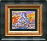 【真作】絵画　山本雅勝　油彩10号　那須高原　雄大な山と秋の風景　W159 風景作品 :: 絵画買取・販売 - シバヤマ