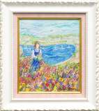 イングリッシュ　レスリー・セイヤー【フラワーアンドレース】 花 絵画 版画 シルクスクリーン レスリー・セイヤー 「フラワー