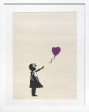 バンクシー「(WCP)Girl with Balloon (PURPLE)」スクリーンプリント