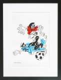 岡崎実央「FOOTBALL」ジークレー21.0×18.5cm