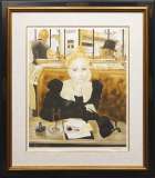 藤田嗣治「カフェ」リトグラフ :: 絵画買取・販売 - シバヤマ