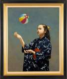 清水悦男「蝉時雨」油彩 10号 :: 絵画買取・販売 - シバヤマ