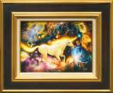 平山郁夫「月光流砂らくだ行」シルクスクリーン＋金箔 :: 絵画買取