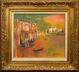 荻須高徳「ベニスの赤い宮殿」リトグラフ :: 絵画買取・販売 - シバヤマ