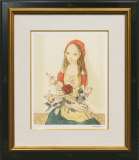 野田弘志「薔薇」油彩 4号スクエア :: 絵画買取・販売 - シバヤマ