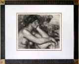ピエール=オーギュスト・ルノワール「『Chez AMBROISE VOLLARD』より La Femme endormie/うたた寝する婦人」銅版画