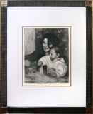 ピエール=オーギュスト・ルノワール「『Chez AMBROISE VOLLARD』より Gabrielle et Jean」銅版画