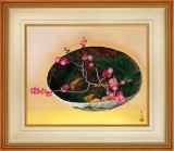 小倉遊亀「梅」木版画