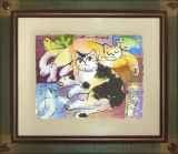 Leu, Michael ''Baby #12'' マイケル・ルー 猫と美女 ポップアート 絵画 猫 シルクスクリーン 版画 マイケル・ルー