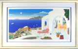 トーマス・マックナイト「『Panorama Suite』より Mykonos Villa」シルクスクリーン