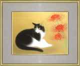 前本利彦、【黒き猫】、希少な大判額装用画集より、美品、日本人画家、新品額装付 2025年最新】Yahoo!オークション -#黒き猫の中古品・新品・未