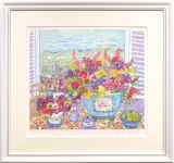 DKI4 ベルナール・カトラン 「ムスティエの鉢植え」ポスター 額装 ベルナール・カトラン | 額縁・絵画販売 Masuzawa