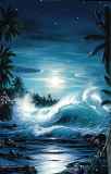 クリスチャン・リース・ラッセン「マウイムーンII Maui Moon II」ミクストメディア