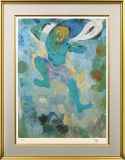 「鵜飼」　加藤栄三　絵画　日本画　風景画　額装　共シール有り　セリグラフ 加藤栄三カラーリトグラフ「鵜飼」 (加藤栄三(1906-1972/岐阜市