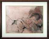 ジャン・ジャンセン「RECLINNING NUDE」水彩48.5 × 65.0 cm