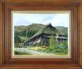 古民家作品（古民家・春を描いた作品） :: 絵画買取・販売