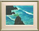 東山魁夷 【潮声】 オリジナル リトグラフ 東山魁夷「海山十題より『潮声』」リトグラフ :: 絵画買取・販売