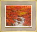 中島康正画伯　油彩　奥入瀬深緑 渓流作品 :: 絵画買取・販売 - シバヤマ