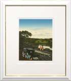 ヒロ・ヤマガタ「日本のエッセンス 水前寺公園」シルクスクリーン