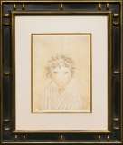 藤田嗣治「『小児銅版画集』より 赤毛で青い目の少女」銅版画