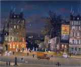 ミッシェル・ドラクロワ「Cafe Tabac Au Panorama」セリグラフ