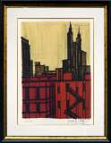 ベルナール・ビュッフェ「『Album New York』より ニューヨーク・シリーズ No.59」リトグラフ