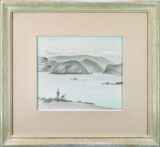 牛島憲之「天草風景」パステル25.0 × 29.0 cm