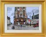 ミッシェル・ドラクロワ「雪のパリジェンヌ Neige Parisienne」板に油彩27.2 × 35.5 cm
