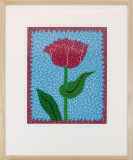 草間彌生「『版画集「永遠の愛」』より Tulipe(II)」シルクスクリーン