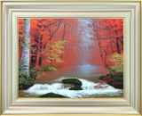 中島康正画伯　油彩　奥入瀬深緑 中島康正画伯 油彩 奥入瀬深緑 美術品・アンティーク・コレクション