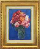静物作品（抽象画・アメリカ・薔薇・花瓶・犬・音楽を描いた作品