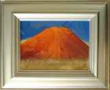 人気◆日本画 色紙絵【 富士山 】五十嵐晴徳 画伯◆直筆真筆保証品 五十嵐晴徳 | ｜正光画廊