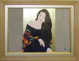 堀泰明、【踊り子】、希少な大判額装用画集より、美品、日本人画家 i-img640x480-