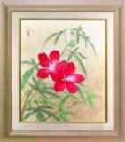 日本画⑷ 花 創作画 花作品(ポップアート・現代美術・湖・渓流・花・白梅・寺社・夏