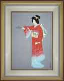 上村松園「序の舞」木版画