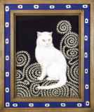 井上覚造　油彩画　セーヌの猫 Yahoo!オークション - 737 井上覚造 「猫」 油彩 F4号 小出楢重