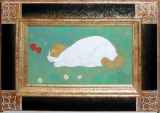 山下まゆみ ボスねこ1 紙本彩色10号 動物画 猫 日本画 原画 絵画 真作保証 山下まゆみ ボスねこ1 紙本彩色10号 動物画 猫 日本画 原画