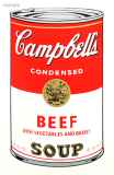アンディ・ウォーホル「キャンベルスープ (BEEF)」シルクスクリーン