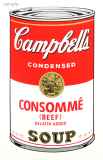 アンディ・ウォーホル「キャンベルスープ (CONSOMME)」シルクスクリーン