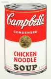 アンディ・ウォーホル「キャンベルスープ (CHICKEN NOODLE)」シルクスクリーン