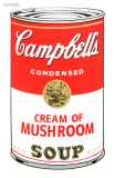 アンディ・ウォーホル「キャンベルスープ (CREAM OF MUSHROOM)」シルクスクリーン