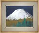 【真作】遠藤廣古/富士図/山水図/富嶽図/富岳図/横物/掛軸☆宝船☆AD-533 風景作品 :: 絵画買取・販売 - シバヤマ