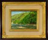 中島康正画伯　油彩　奥入瀬深緑 中島康正画伯 油彩 奥入瀬深緑 （油彩 風景画のYahoo