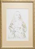藤田嗣治「若い女性」リトグラフ :: 絵画買取・販売 - シバヤマ